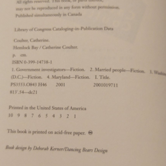 EUC Signed Copy of Hemlock Bay - Picture 5 of 5